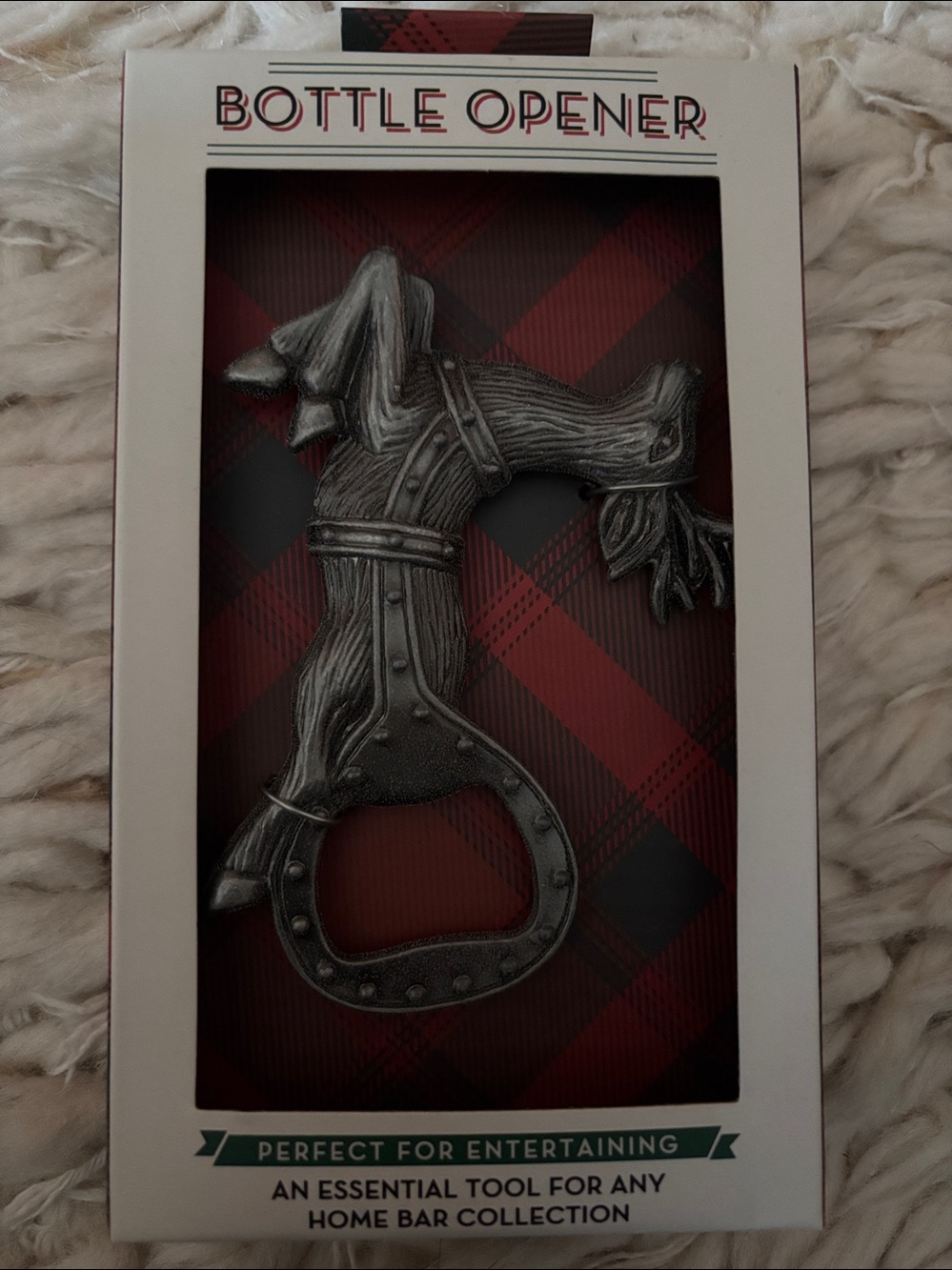 Reindeer Bottle Opener - dark Silver color new in package stocking stuffer - Picture 6 of 6